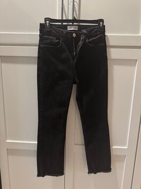 Zara Straight-Leg Black Jeans